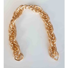 Angel Çanta Aksesuar 35 cm Çift Halka Döngülü Zincir Light Gold Renk