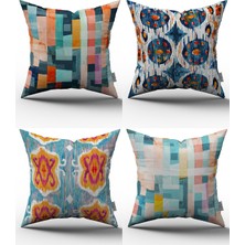Cango Home 4'lü Kırlent Kılıfı Seti - 43X43 cm - 043