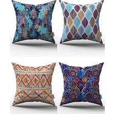 Cango Home 4'lü Kırlent Kılıfı Seti - 43X43 cm - 070