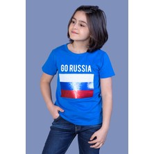Toontoy Kids Erkek Çocuk Go Russia Nakışlı T-Shirt
