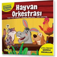 Yükselen Zeka Yayınları 2+ Yaş Uyku Öncesi Şarkılı Masallar Serisi ( Dikkat Geliştiren Sticker Bulmacalar- Konuşma Becerisi Destekli)