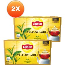 Lipton Yellow Label Demlik Poşet Çay 100 x 3,2 gr 2'li Set