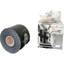 BiaTape Bia Tape Kinesio Sporcu Bandı 5 cm x 5 Siyah 3'lü (Pakette 3 Adet) (