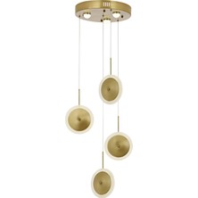 AVONNI AV-60286-4ET Eskitme Kaplama Modern Avize LED Metal Pleksi 35cm