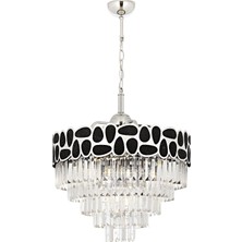 Avonnı AV-60258-K60 Krom Kaplama Modern Avize E27 Metal Kristal 58CM