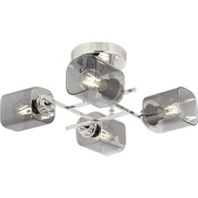 AVONNI AR-60271-4K Krom Kaplama Modern Avize E27 Metal Cam 44cm