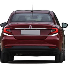 Blueoto Fiat Egea Sedan ( 2016-2019) Palakalık Üst Krom Bagaj Çıtası Paslanmaz Çelik