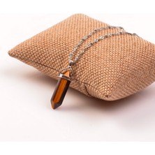 Taş Sandığı Kaplan Gözü Taşı Kazık Kolye