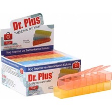 Dr. Plus DR-0501 Haftalık Ilaç Saklama Kutusu 7 Bölmeli 4 Adet