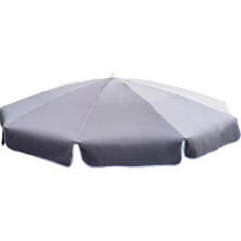 Tevalli Lux 100/10 Plaj Balkon Bahçe Şemsiyesi 2 Metre Antrasit Gri