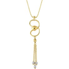 Altın Sepeti Altın Püskül Sallantı Kolye AS663KL