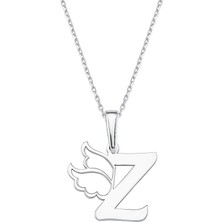 Altın Sepeti Gümüş Z Harfi Melek Kanatlı Kolye G865KLZ