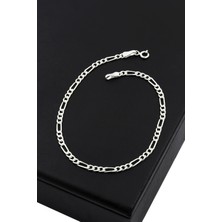 Akyüz Gümüş 3 mm Figaro Erkek Gümüş Bileklik 149