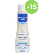 Mustela Gentle Papatya Özlü Bebek Şampuanı 200 ml x 15 Adet