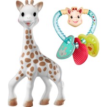 Sophie La Girafe Sohiesticated Yeni Doğan  Seti Diş Kaşıyıcı + Çıngırak