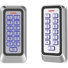 Enpercon Rfıd Metal Kasa Şifreli Kapı Kilidi-Kartlı Geçiş Kontrol Sistemi 10 Adet Anahtarlık