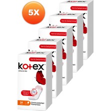 Kotex Ince Günlük Parfümsüz Ped 34'lü 5'li Set