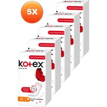 Kotex Ince Günlük Ped 34'lü 5'li Set