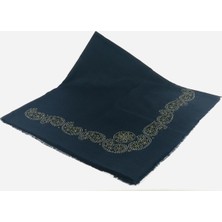 Mom Collection Taşlı Lüx Eşarp Lacivert Şal Desen