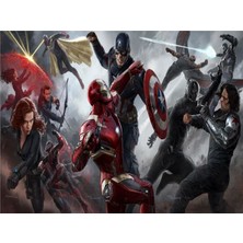 Eko Dekor Avengers Çocuk Odası Duvar Kağıdı  Kanvas Tek Parca