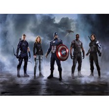 Eko Dekor Avengers Çocuk Odası Duvar Kağıdı  Kanvas Tek Parca