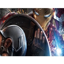Eko Dekor Avengers Çocuk Odası Duvar Kağıdı  Kanvas Tek Parca