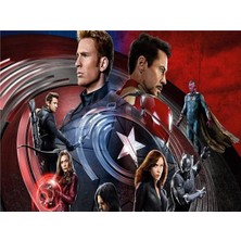 Eko Dekor Avengers Çocuk Odası Duvar Kağıdı  Kanvas Tek Parca