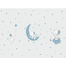 Eko Dekor Ay Dede Çocuk Odası Duvar Kağıdı  Kanvas Tek Parca