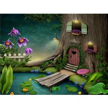 Eko Dekor Ağaç Ev Çocuk Odası Duvar Kağıdı Vinil