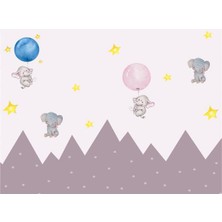 Eko Dekor Balonlu Filler Çocuk Odası Duvar Kağıdı Vinil