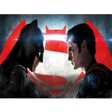 Eko Dekor Batman ve Superman Çocuk Odası Duvar Kağıdı  Kanvas Tek Parca