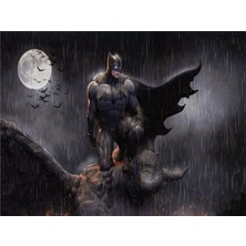 Eko Dekor Batman Çocuk Odası 3D Duvar Kağıdı  Kanvas Tek Parca