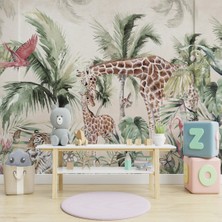 Eko Dekor Botanik Orman Sakinleri Çocuk Odası Duvar Kağıdı Vinil