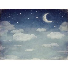 Eko Dekor Bulut Yıldız Ay Çocuk Odası Duvar Kağıdı Vinil