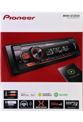 Pıoneer MVH-125-USB-AUX-MP3-RADYO-2 Anfili