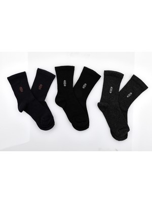 Semoor Ekose Desen Soket Çorap Pamuklu (Penye) 3'lü