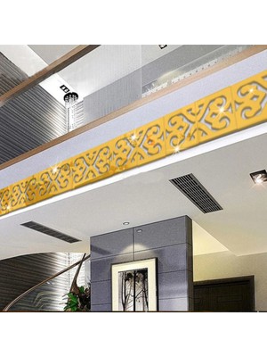 Pleksi Süs 20 ADET Gold Motif Desenli Duvar Tavan Süsü