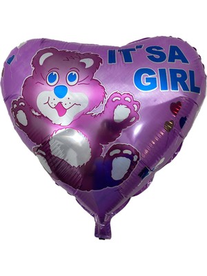 Niyet It's Girl Folyo - Kız Yeni Doğan - Folyo Balon - 18 Inç  - 5 ADET