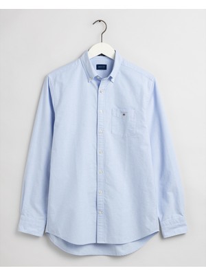 Gant Erkek Mavi Regular Fit Oxford Gömlek 3046000.468