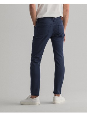 Gant Erkek Mavi Extra Slim Fit Pantolon 1000180.410