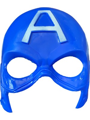 Niyet Karakter Maske - Kaptan Amerika Maske - Mavi