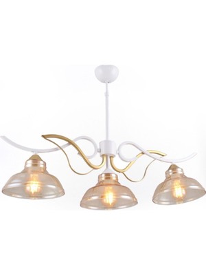 Sedef Avize Sedef 10070-3 Wgd 3'lü Beyaz Gold Avize