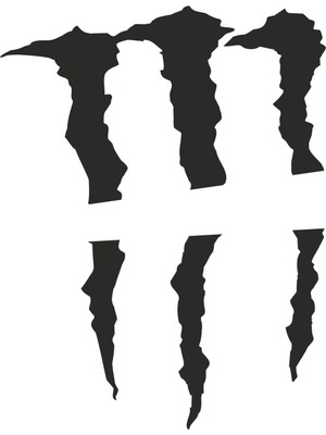 Sticker Atölyesi Monster Pençe Izi Sticker - 15045