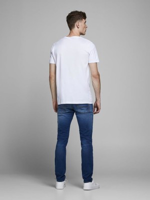 Jack & Jones 12175975_Jjiglenn Jjoriginal Ge 006 Düşük Bel Skinny Fit Düz Erkek Denim Pantolon