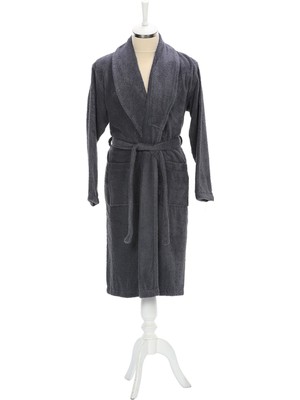Özdilek Bornoz Tekli Trendy Şalyaka Koyu Gri Xl