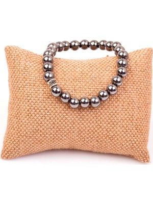 Taş Sandığı Hematit Taşı Bileklik 8 mm