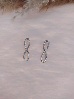 Hd Marketim Swarovski Taşlı Sonsuzluk Temalı Küpe