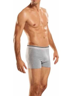 Berrak 6 Adet Gri Renk Likralı Boxer