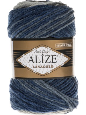 Alize Lanagold Batik 1600  Mavili