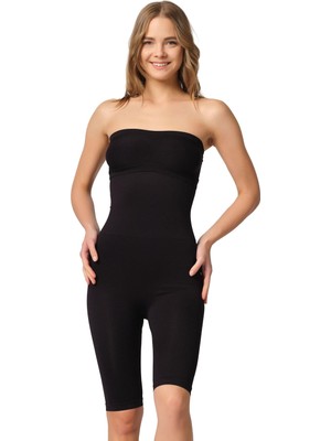 Emay Ultra Yüksek Bel Dikişsiz Uzun Paça Boxer Korse 2044